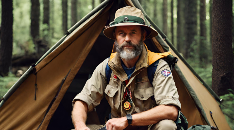Ryan Maple, founder of Maplelink Guide, camping in a Canadian national park