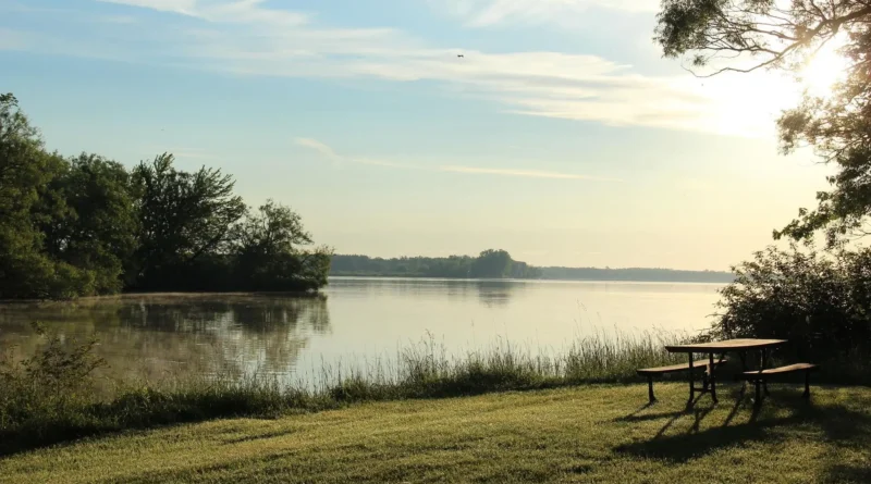 camping in Ontario provincial parks - tent beside a lake